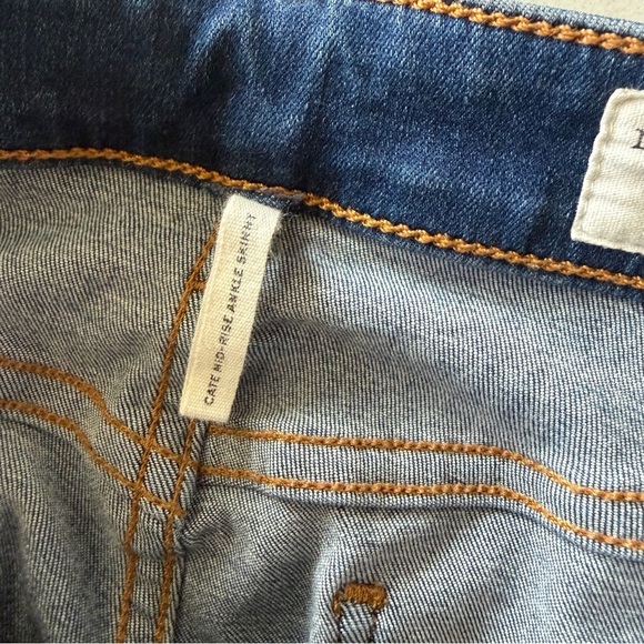 Rag n Bone Cate Mid-Rise Ankle Skinny Blue Denim Jeans - Picture 4 of 6